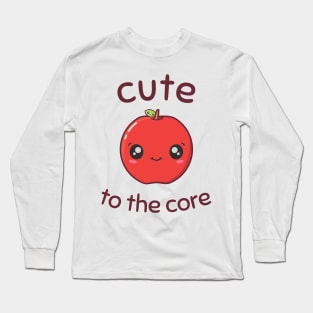 Cute To The Core Apple Long Sleeve T-Shirt